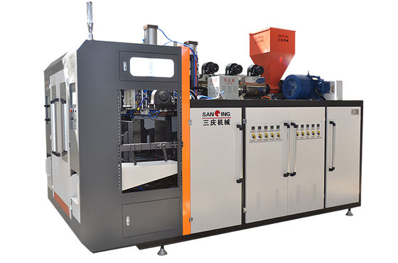 คุณภาพ  CE Jar Blow Molding Machine 2 Die Heads Plastic Water Bottle Blowing Machine 11kw โรงงาน