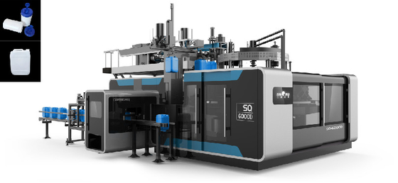 เครื่องเป่าขวดพลาสติกอัตโนมัติแบบกลวง 25 ลิตรสำหรับ Hdpe