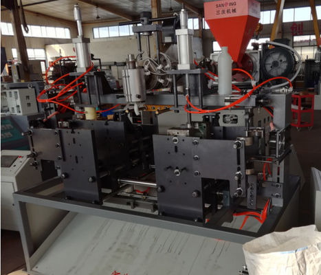 Double Station 1000ml ขวด PE Extrusion Blow Molding Machine 7.5kw
