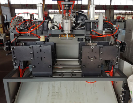 Double Station 1000ml ขวด PE Extrusion Blow Molding Machine 7.5kw