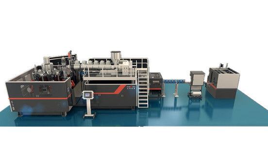 เครื่องเป่าขวดโรตารี่ 3 ลิตร 3.65*1*3 ม. เอาต์พุต 90KG/HR