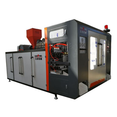300PCS / HR เครื่องเป่าขวดพลาสติกขนาด 15 ซม. ทำถังพลาสติก 0.4m3 / นาที