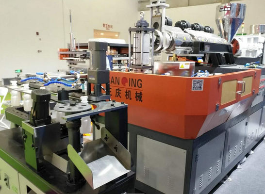 Dia 10cm ขวดพลาสติก 1 ลิตรเครื่องเป่าขวดพลาสติก 15KW 12 Moulds