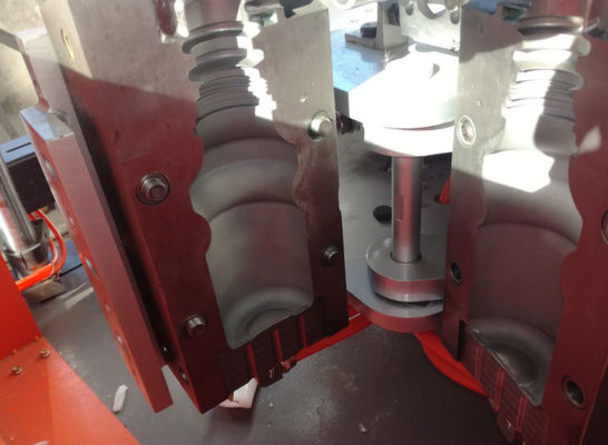 Dia 10cm ขวดพลาสติก 1 ลิตรเครื่องเป่าขวดพลาสติก 15KW 12 Moulds