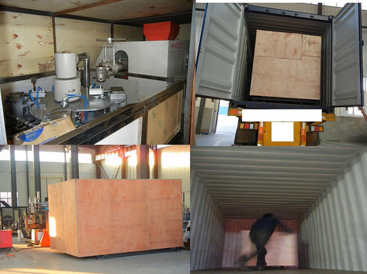 55/65 เครื่องเป่าขวดพลาสติกปริมาตร 1000 เครื่องทำท่ออ่อน 8kw