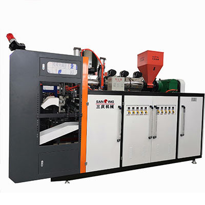 ISO9001 PE เครื่องปั้นไฮดรอลิก L / D 25/1 2 ช่อง PE Blowing