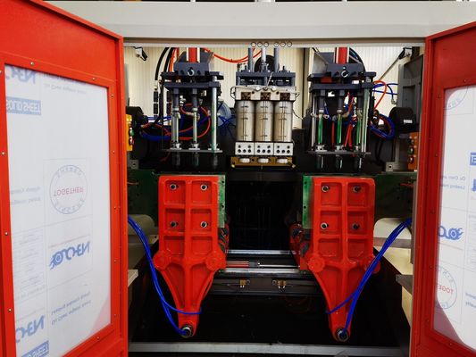 2 Cavity PE Dia 18cm Cans 5 Ltr เครื่องเป่าขวดพลาสติก 0.6m3 / Min