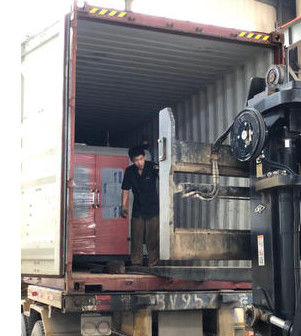 เครื่องเป่าขวดพลาสติก HDPE ISO9001 2 สถานีทำถังพลาสติก 3.5 * 2.1 * 2.2m