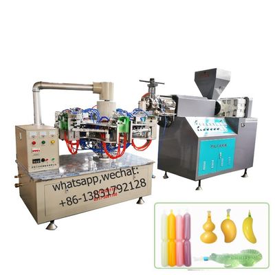LDPE Ice Lolly Tube เครื่องเป่าขวดอัตโนมัติ HDPE 15kw 2 Station
